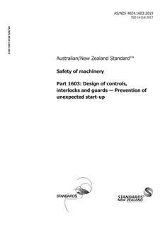 AS/NZS 4024.1603:2019 AS/NZS 4024.1603:2019