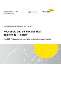 AS/NZS 60335.2.74:2022 AS/NZS 60335.2.74:2022