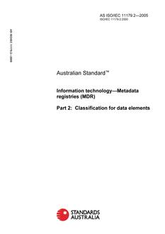 AS ISO IEC 11179.2-2005
